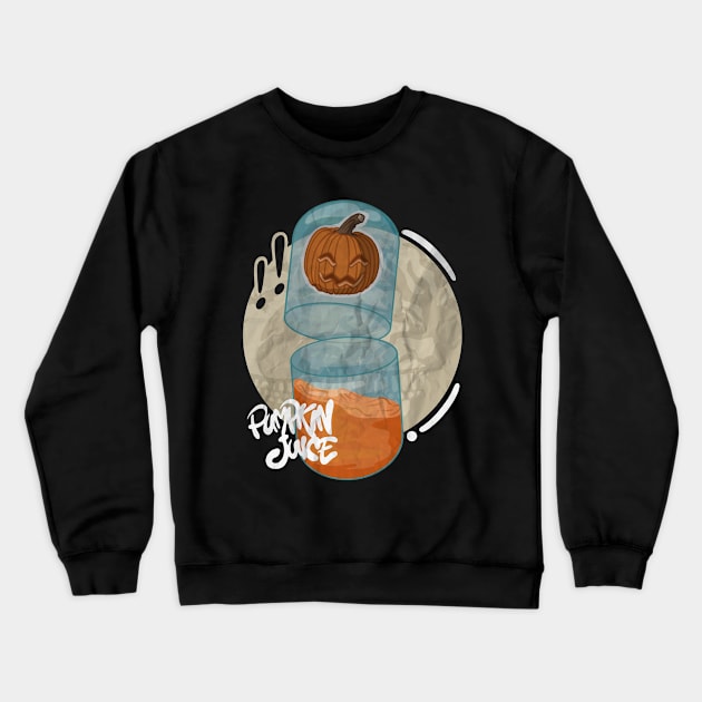 Halloween Pumpkin Juice Crewneck Sweatshirt by Gofart